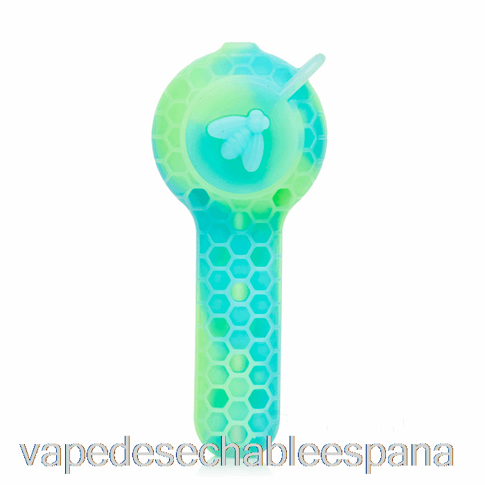 Vape Desechable España Stratus 2 En 1 Cuchara De Silicona Aqua Resplandor (azul Uv / Verde Uv)